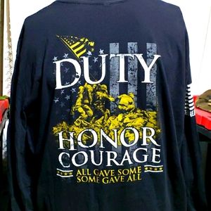 Nine Line Duty Honor Courage Long sleeve tshirt